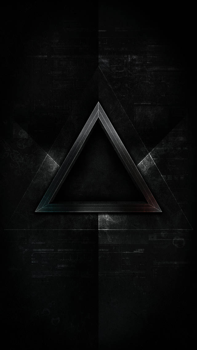 Dark Aesthetic Black Pyramid Background