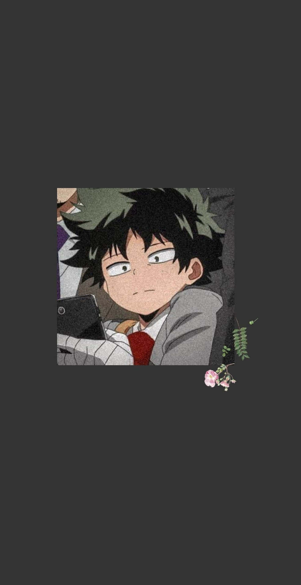 Dark Aesthetic Cartoon Izuku Midoriya Background