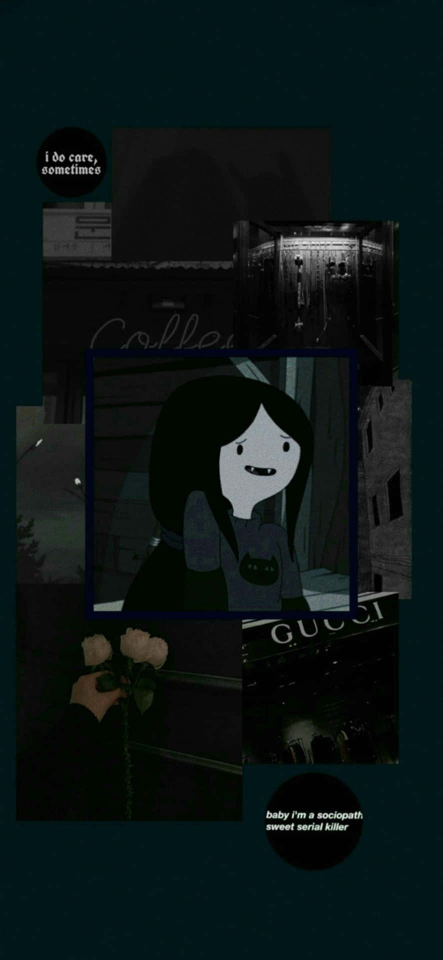 Dark Aesthetic Cartoon Marceline The Vampire Queen Background