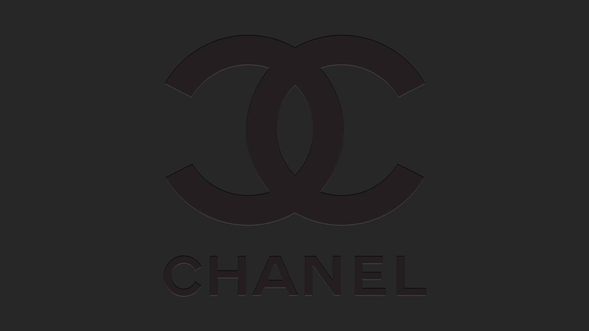 Dark Aesthetic Chanel Logo Background