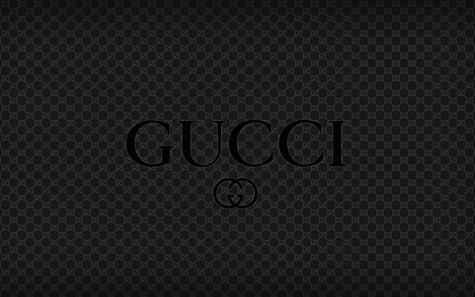 Dark Aesthetic Gucci Pattern Background