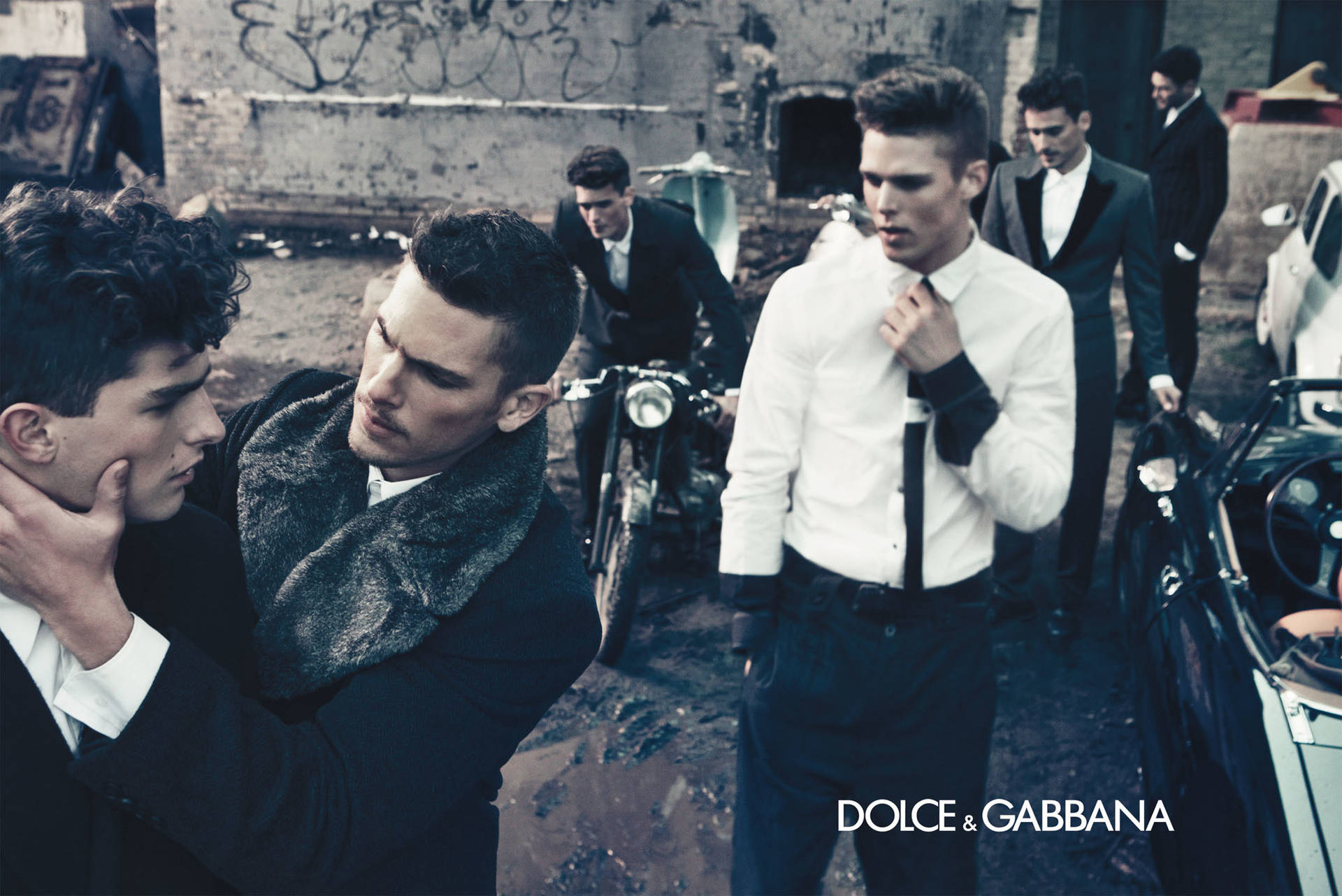 Dark Aesthetic Male Dolce And Gabbana Models Background