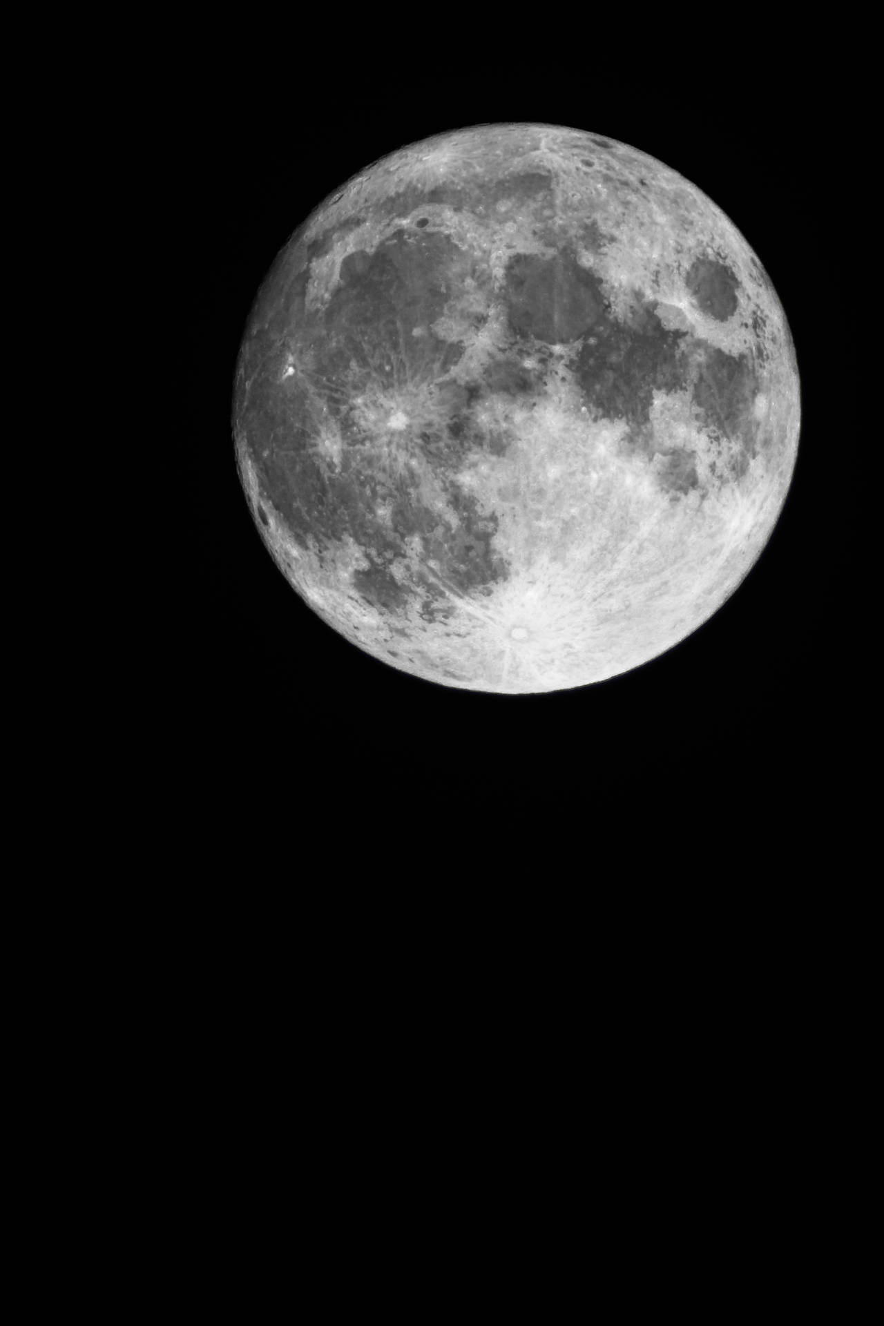 Dark Aesthetic Moon Background