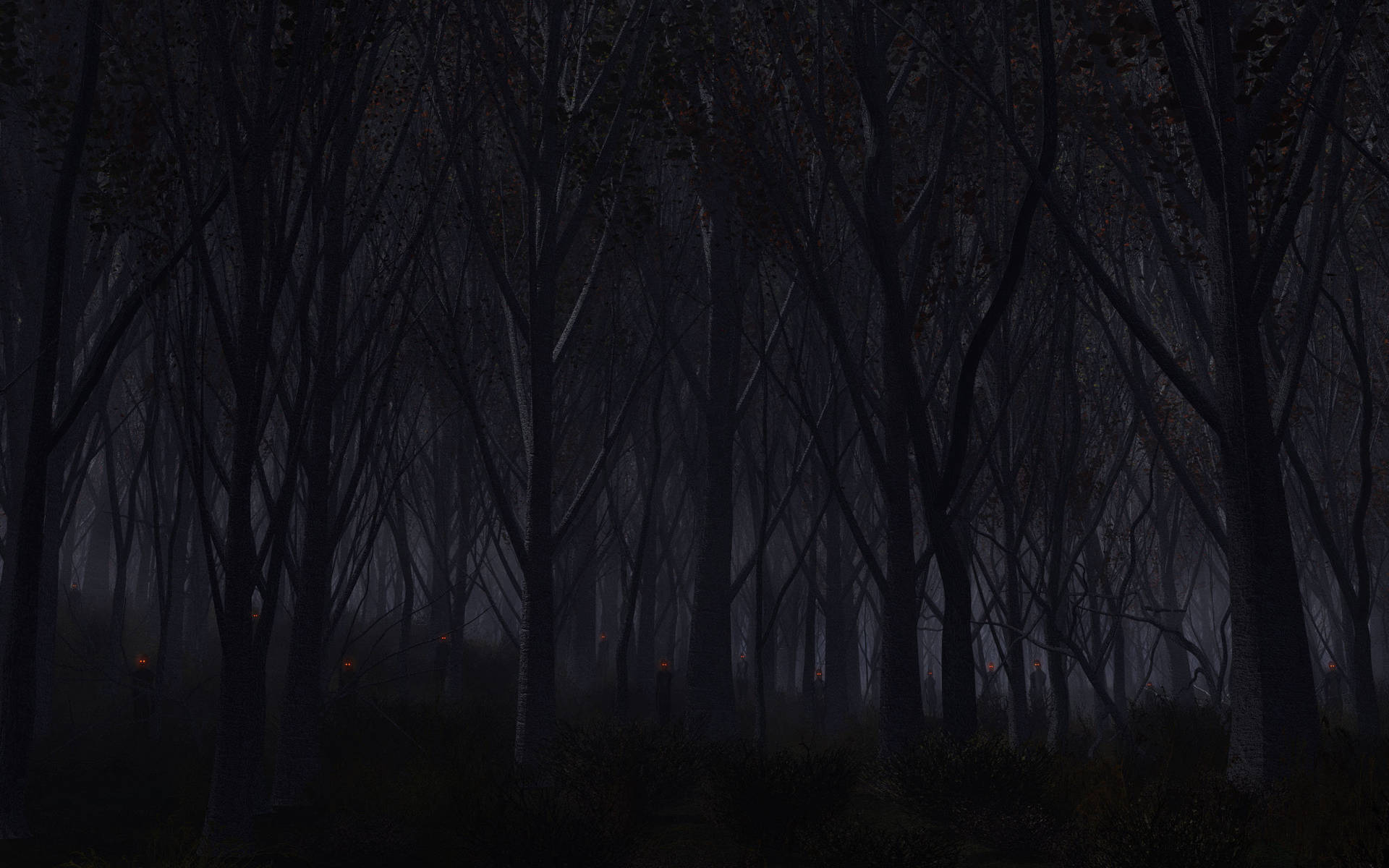 Dark All Hallows' Eve Magic Background