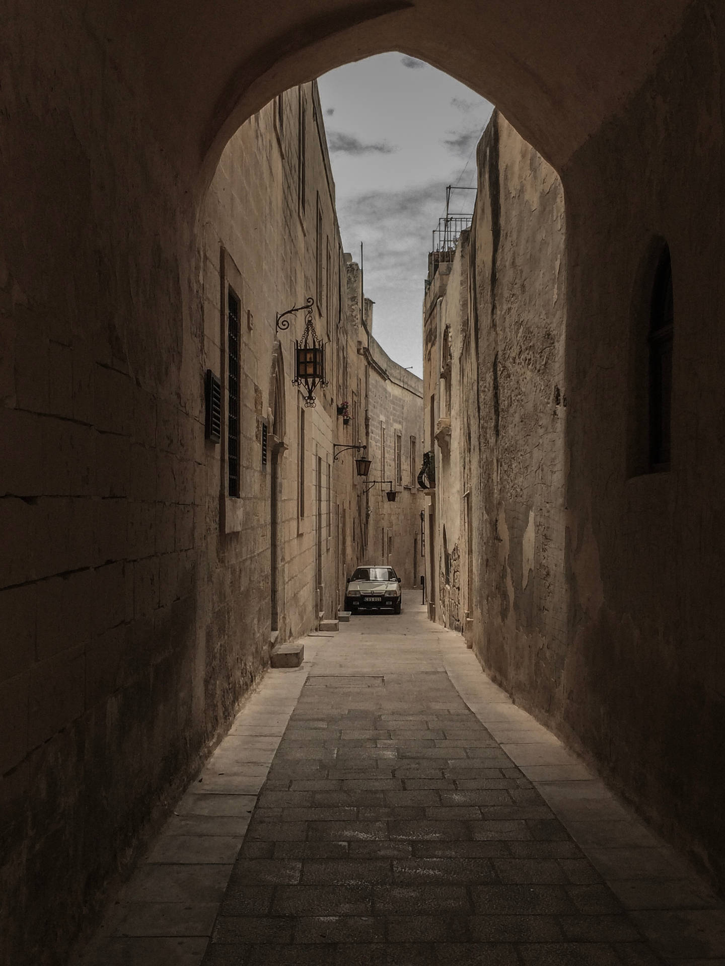 Dark Alley Malta Background