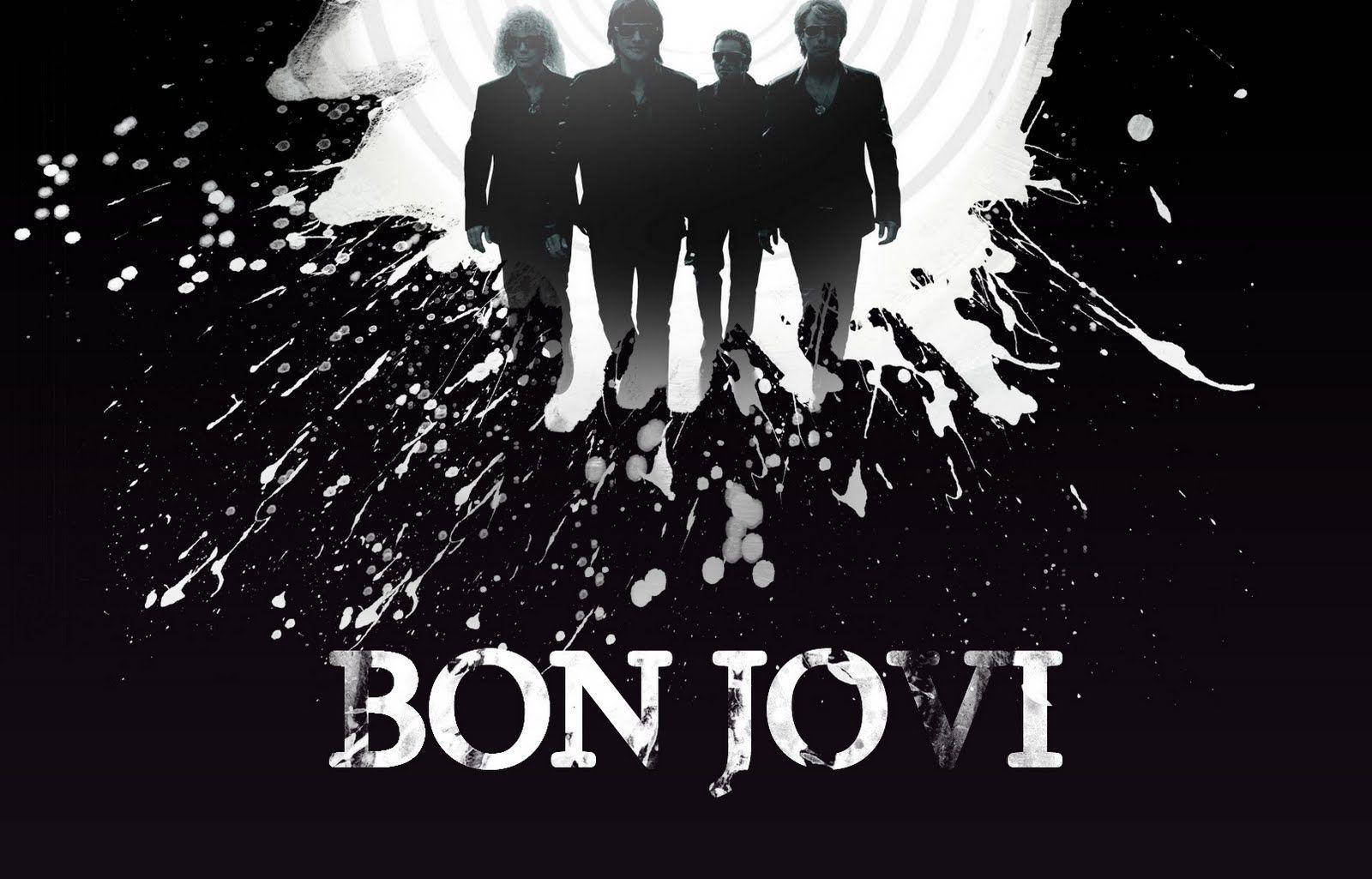 Dark American Rock Band Bon Jovi Fanart Background