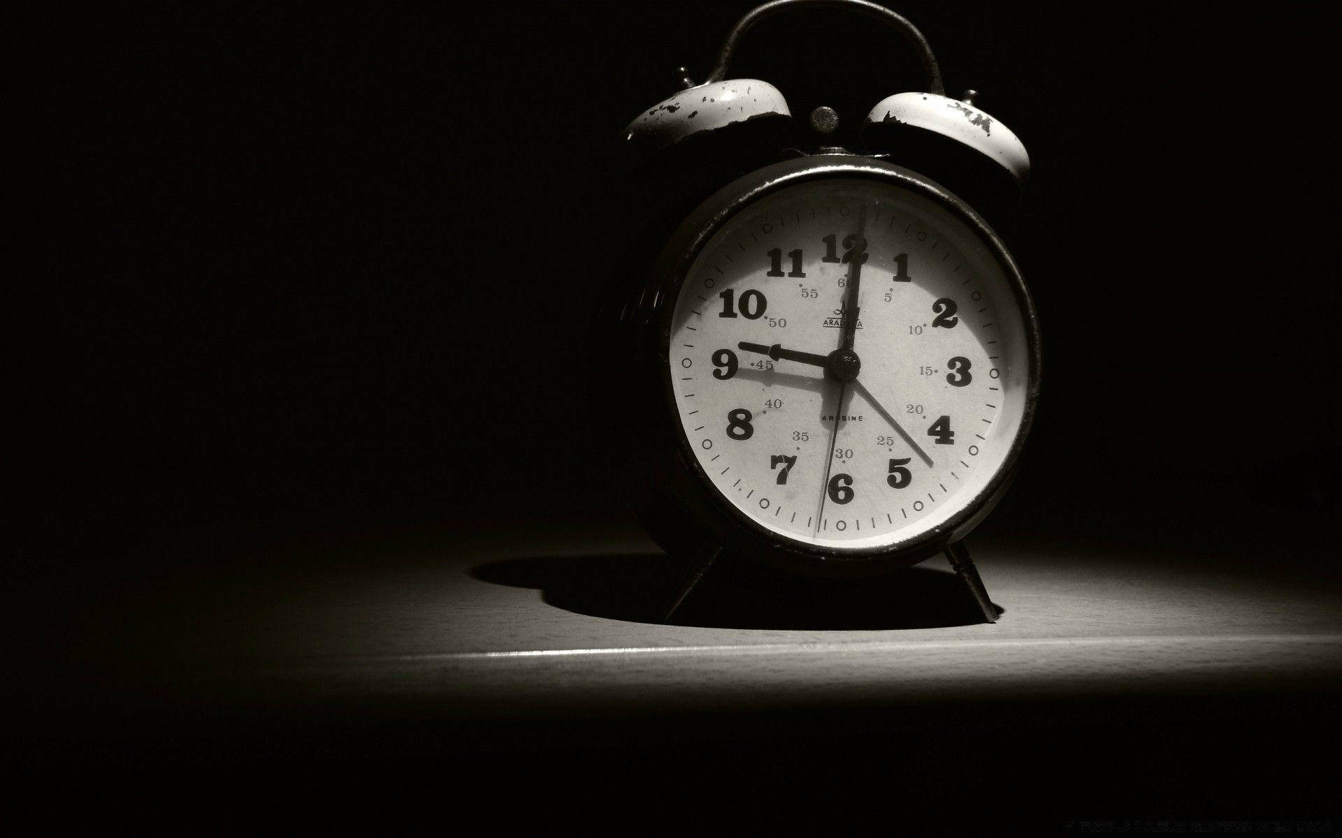 Dark Analog Alarm Clock Background