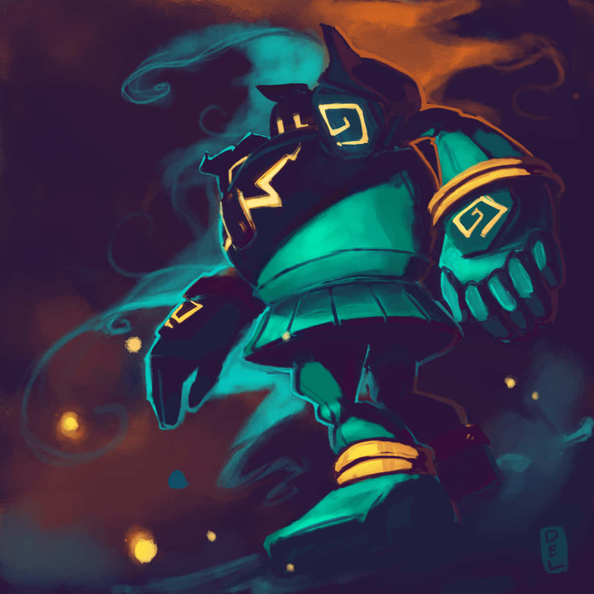 Dark And Creepy Background Of Golett Background
