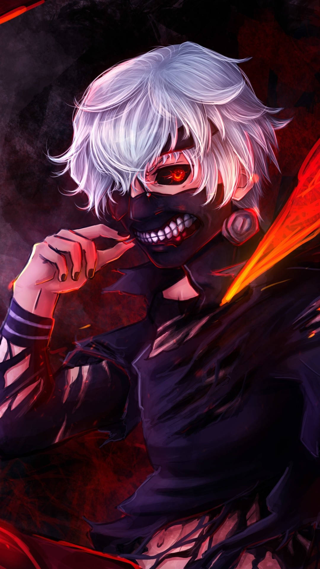 Dark And Creepy Tokyo Ghoul Iphone Background Background