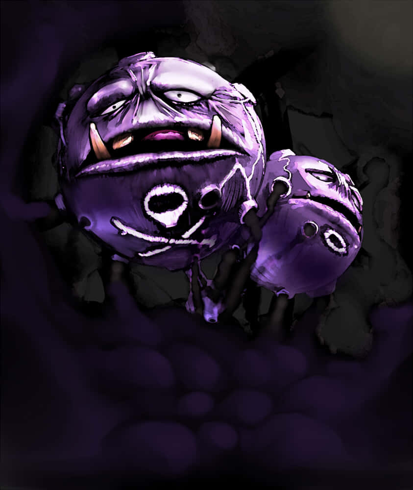 Dark And Creepy Weezing Art Background