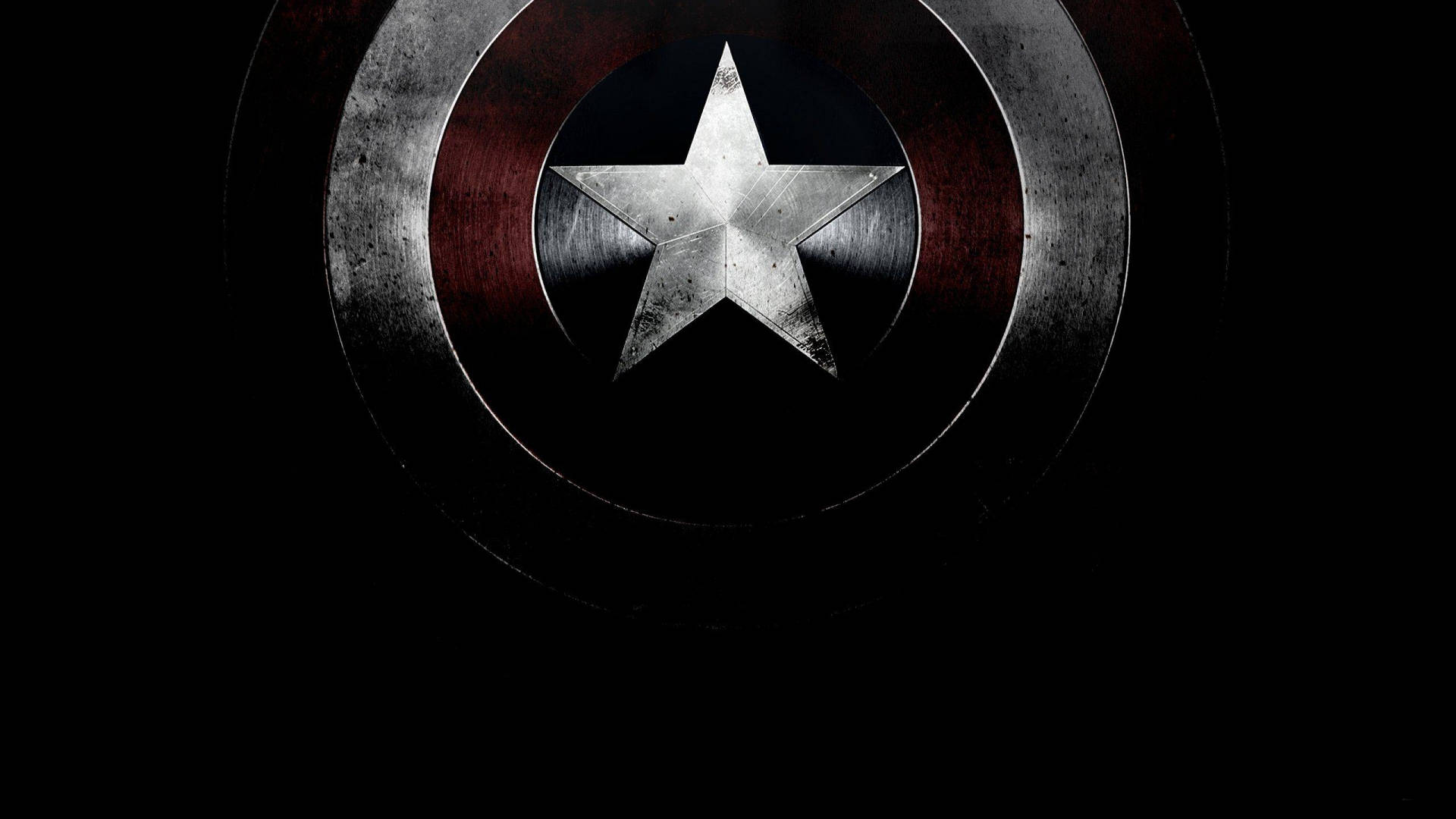 Dark And Dirty Captain America Shield Background