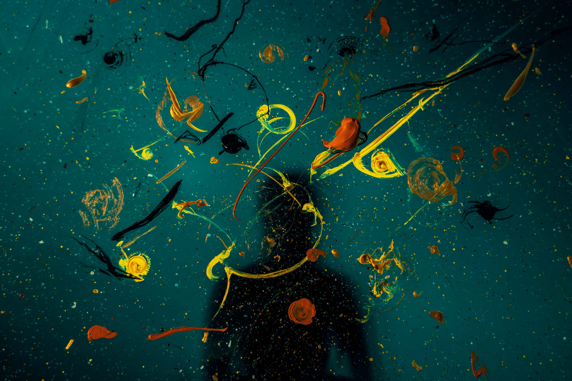 Dark And Glowing Innovative Abstract Background