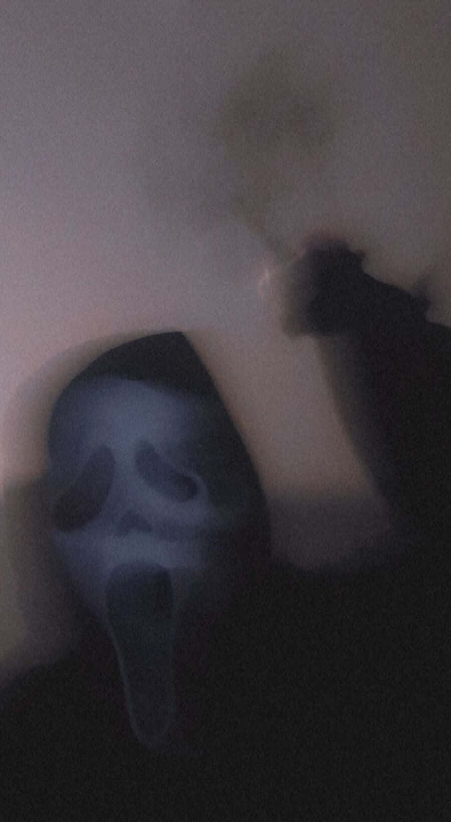 Dark And Mysterious Ghostface Aesthetic Art Background