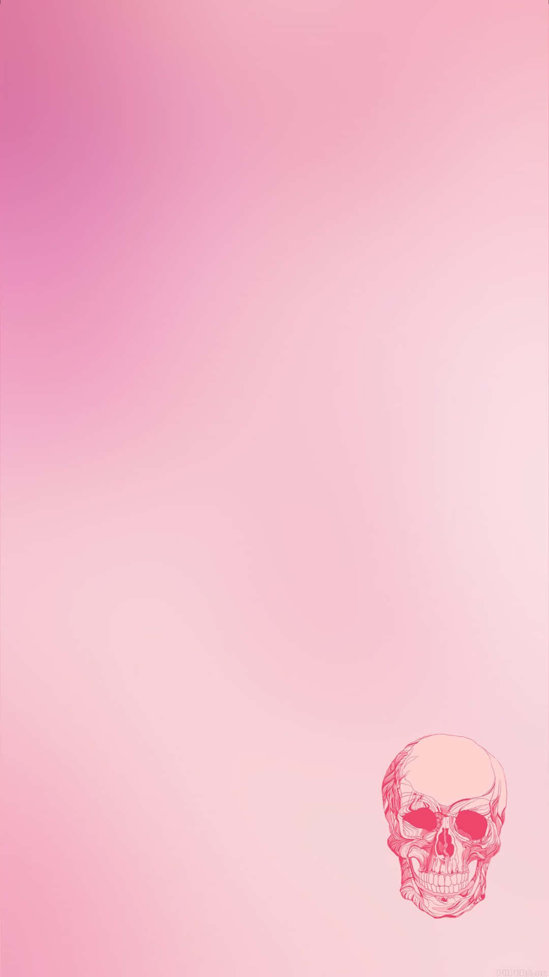 Dark And Mystical Pink Skull Background