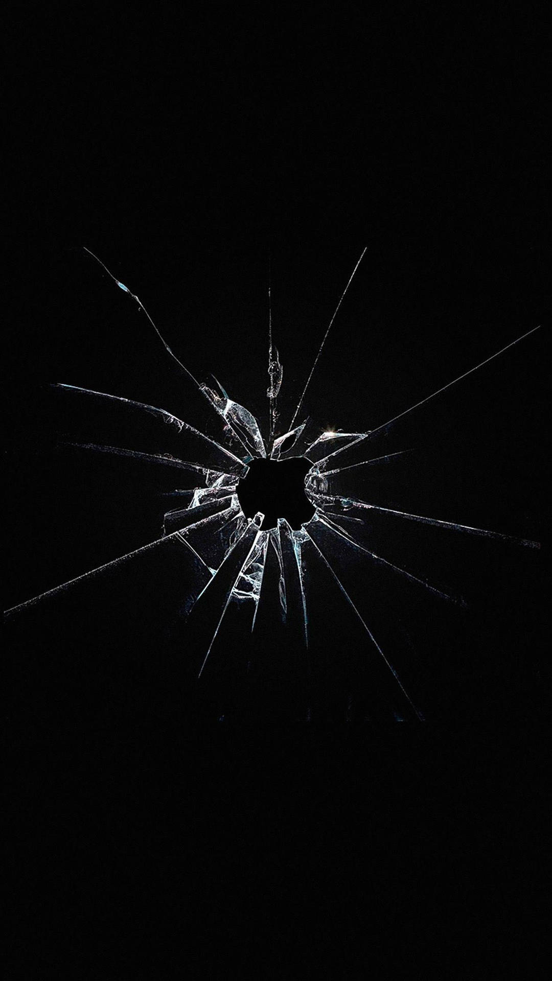 Dark Android Broken Glass Background