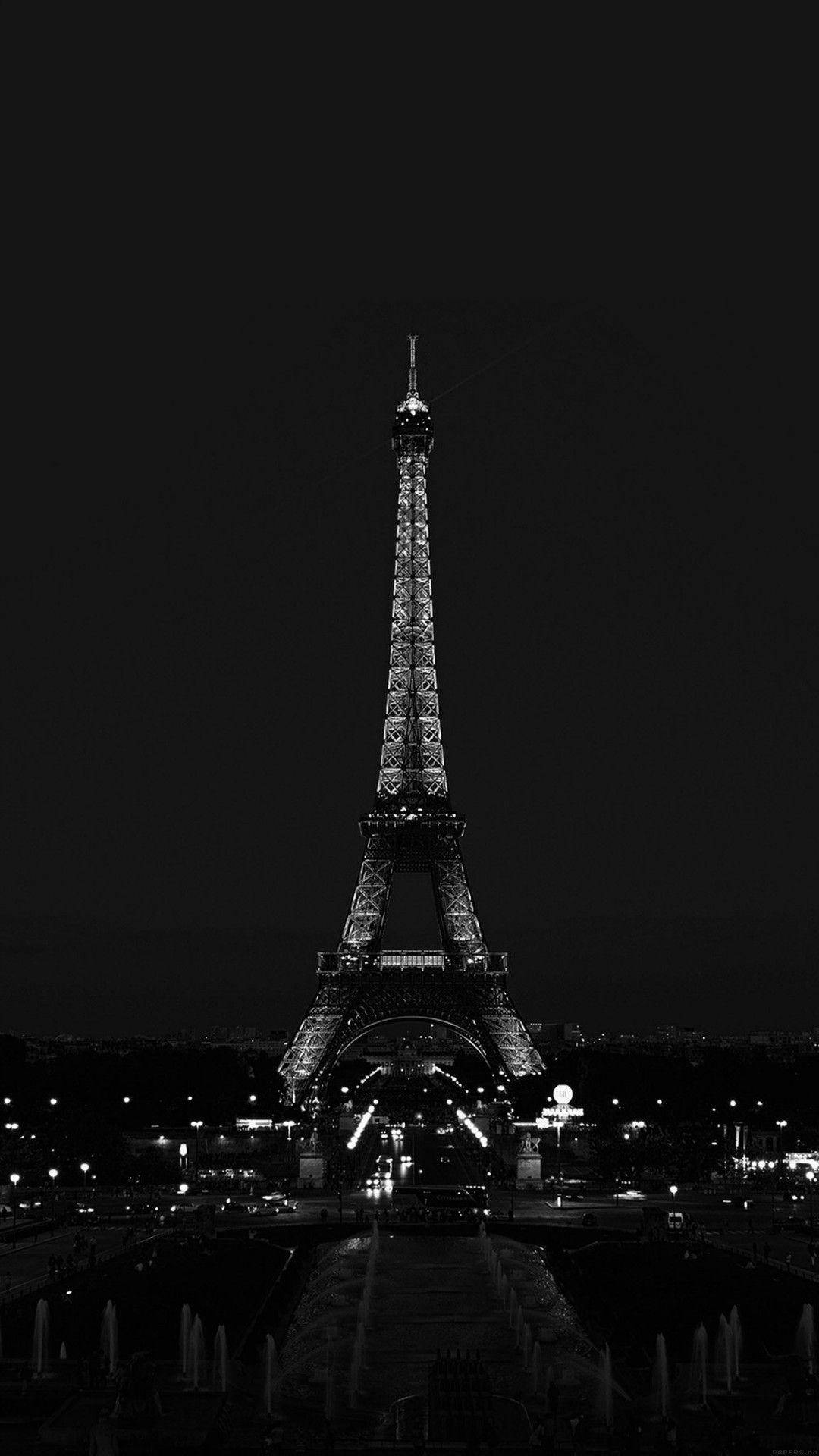 Dark Android Eiffel Tower Background