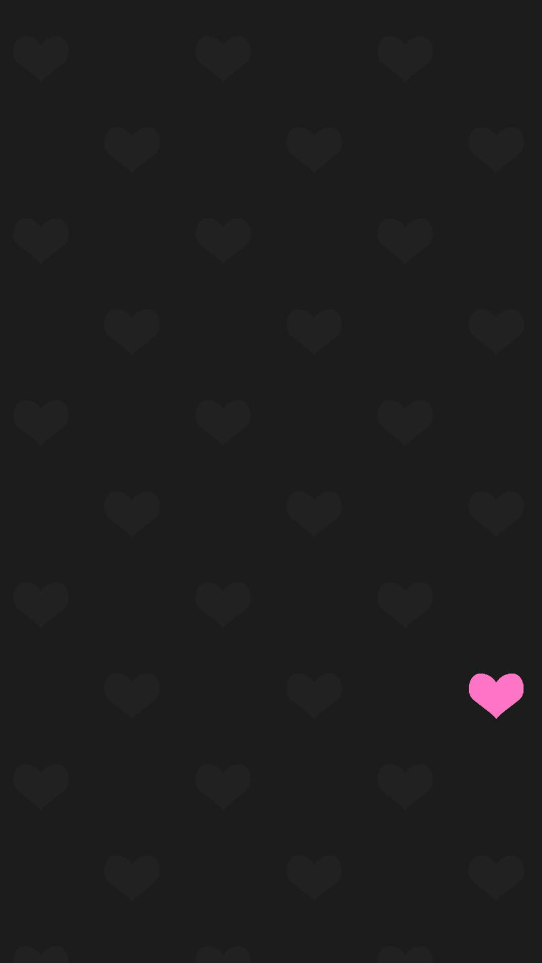 Dark Android Heart Patterns Background