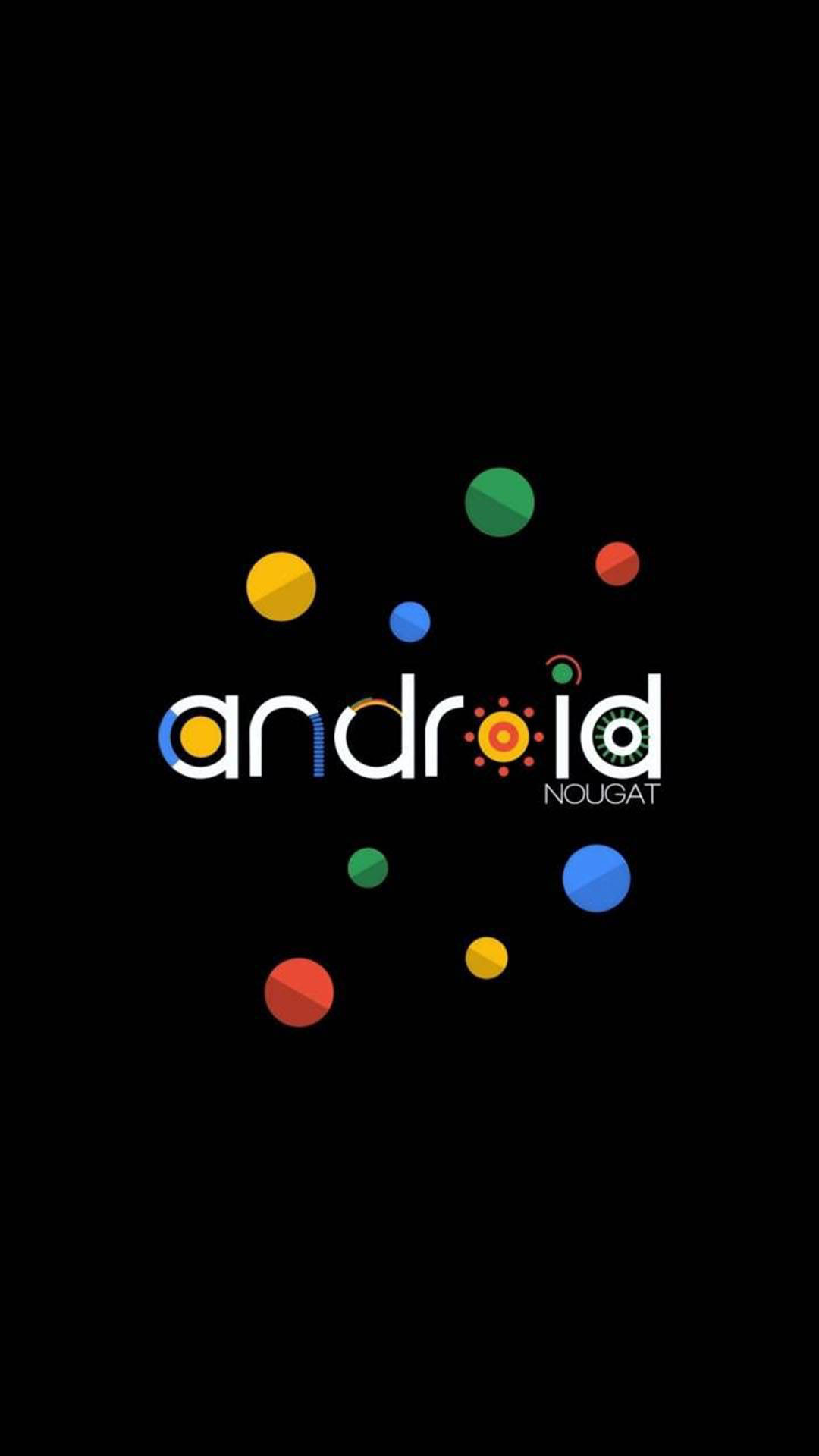 Dark Android Nougat Illustration Background
