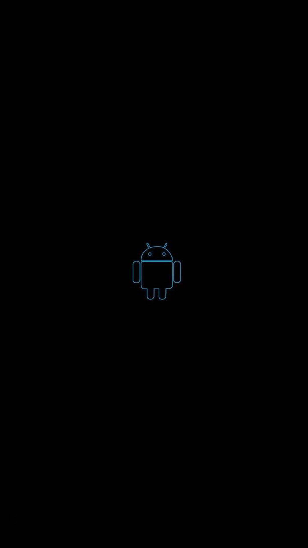 Dark Android Teal Logo Background
