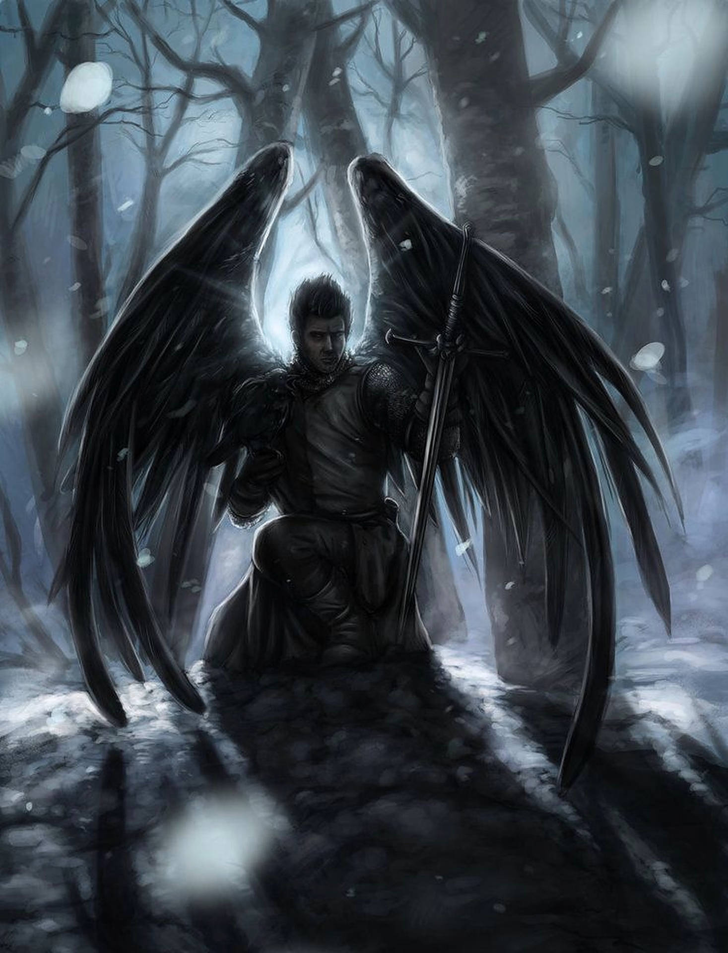 Dark Angel Warrior Background