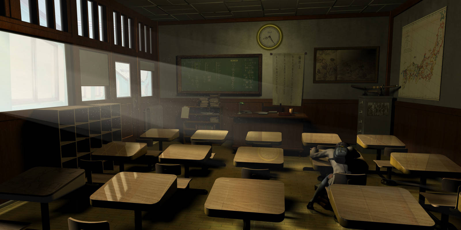 Dark Anime Classroom