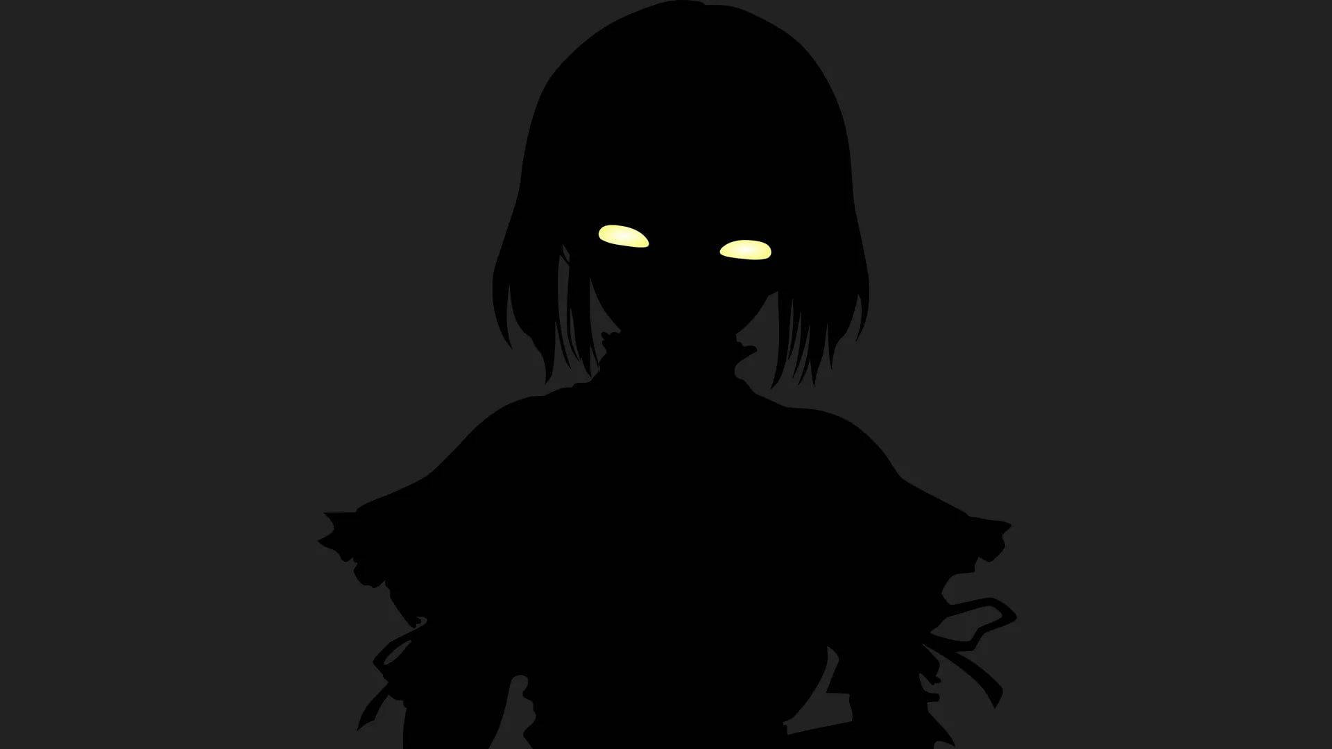 Dark Anime Glowing Evil Eyes
