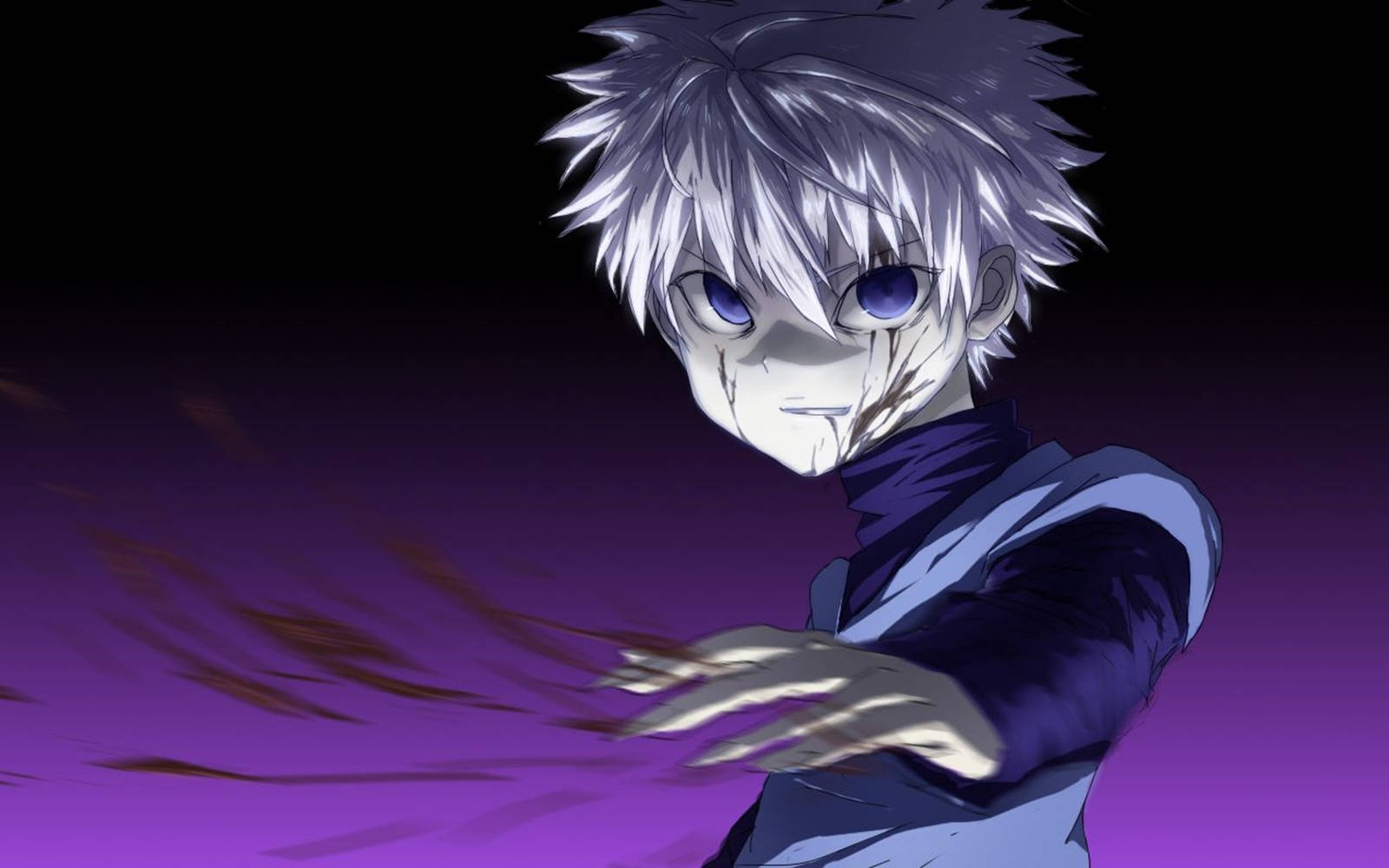 Dark Anime Killua Aesthetic Background