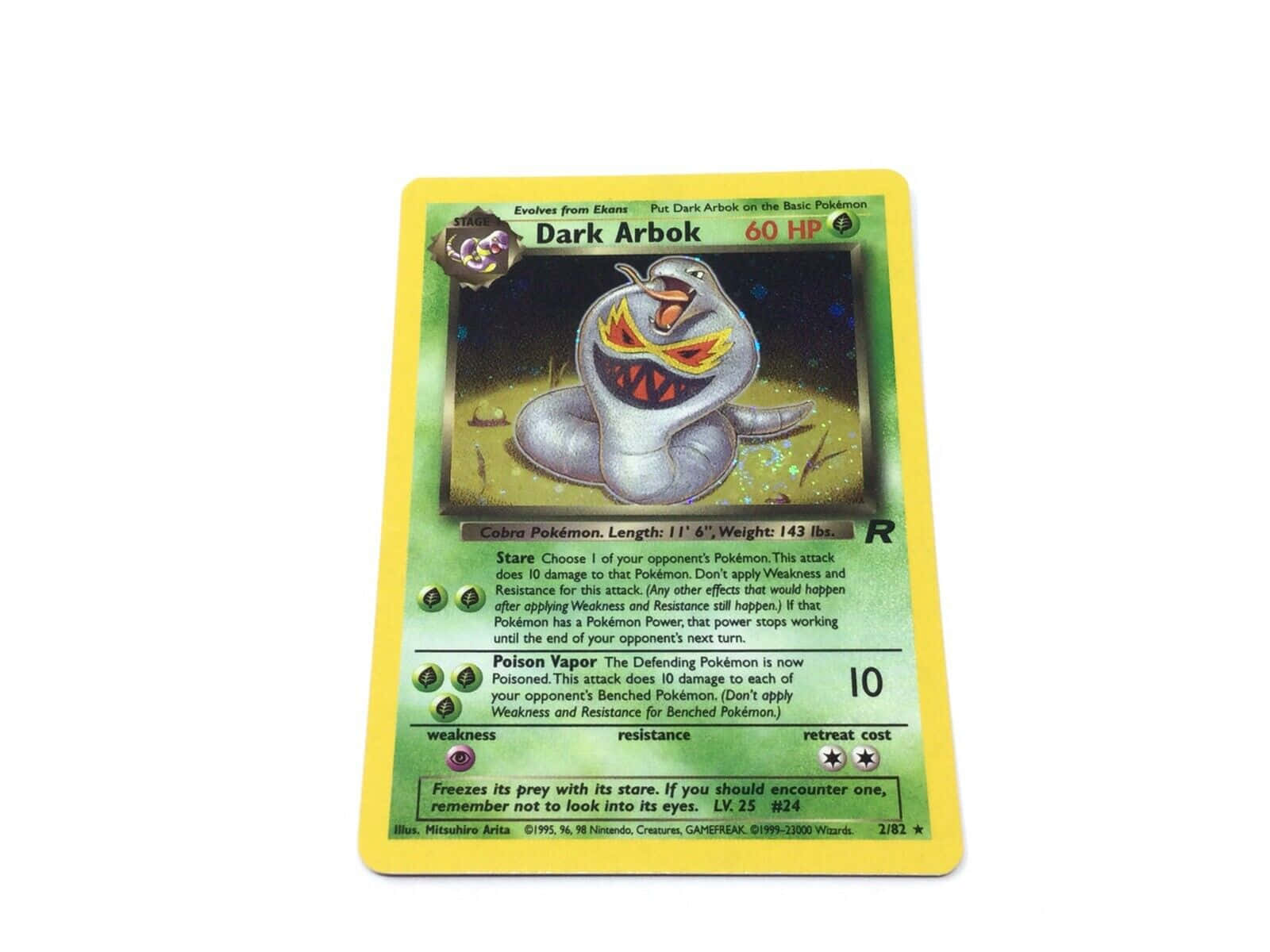 Dark Arbok Card