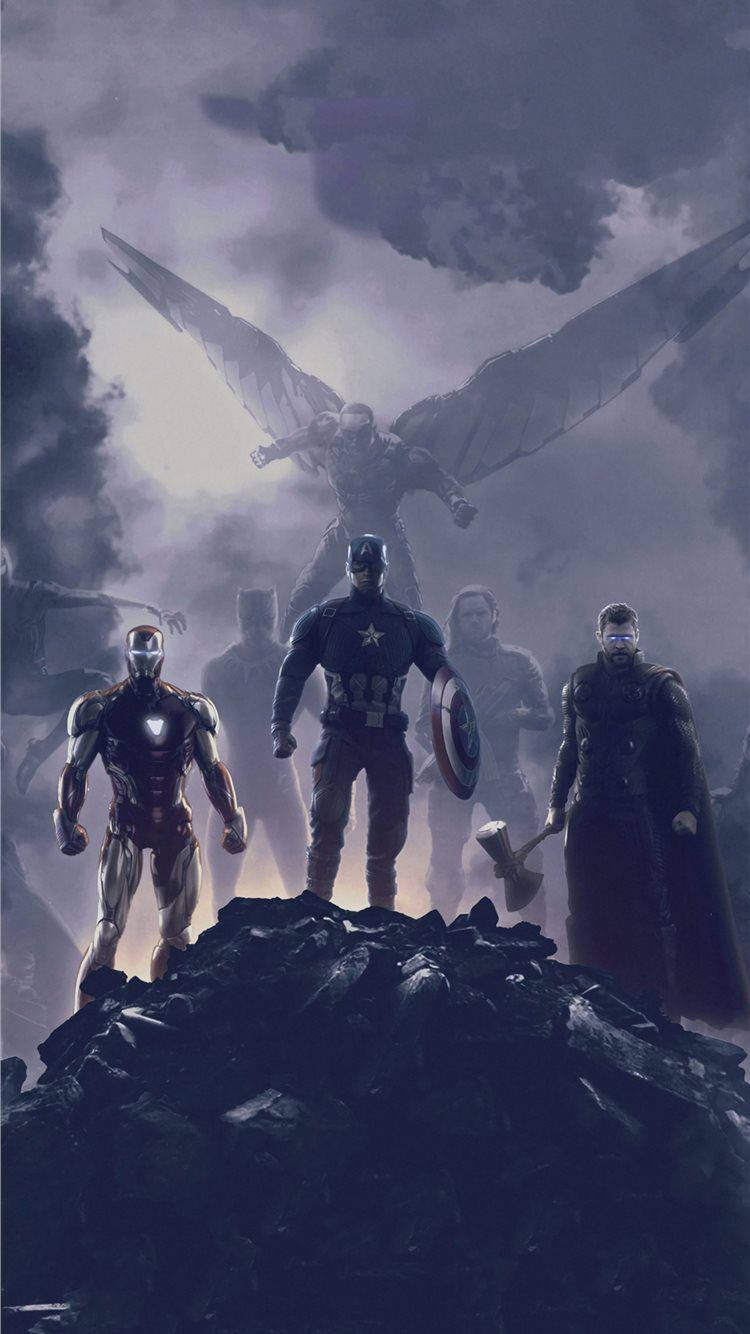 Dark Ash Avengers Iphone X Background
