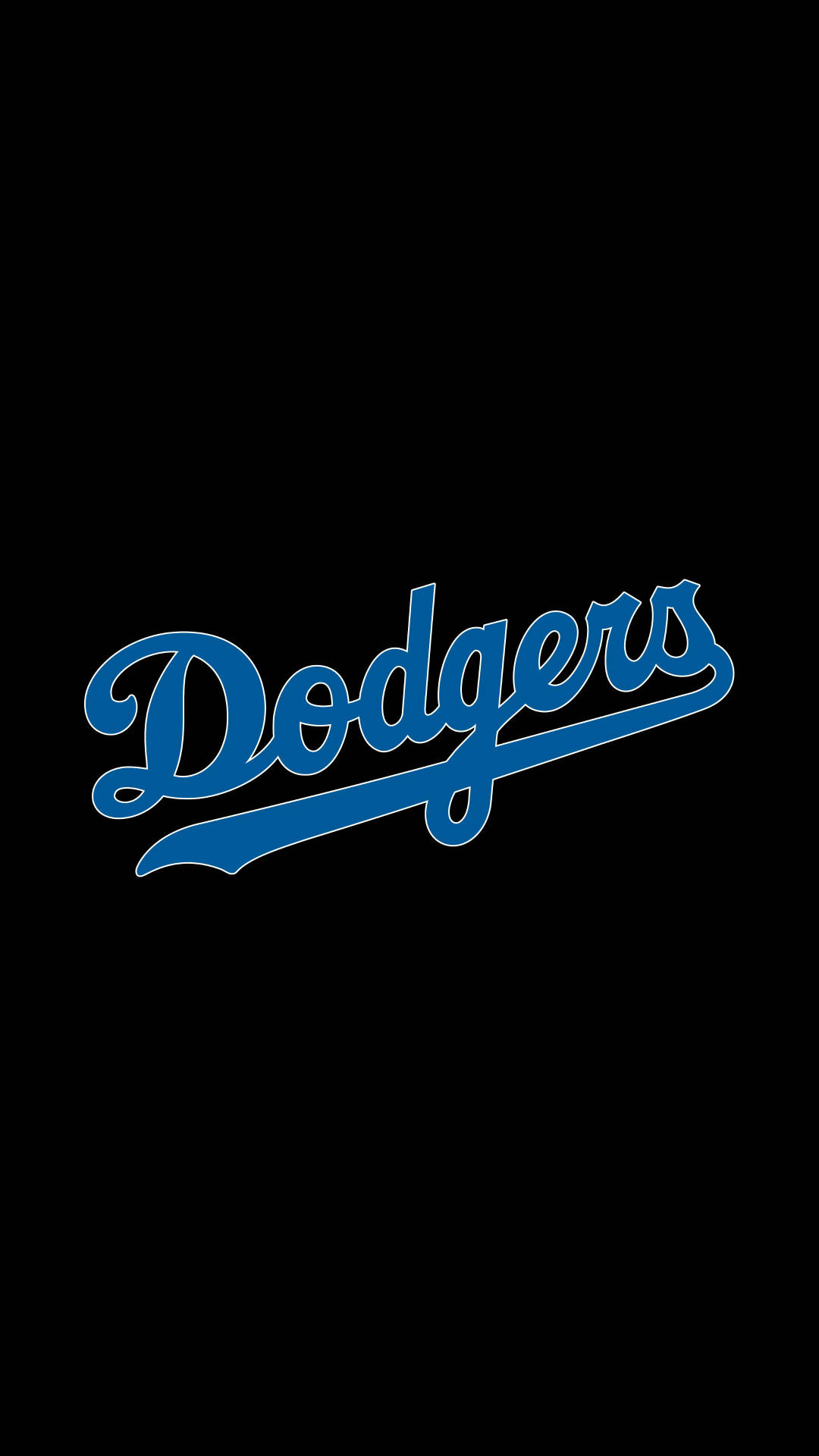 Dark Background Iphone Dodgers Logo Background