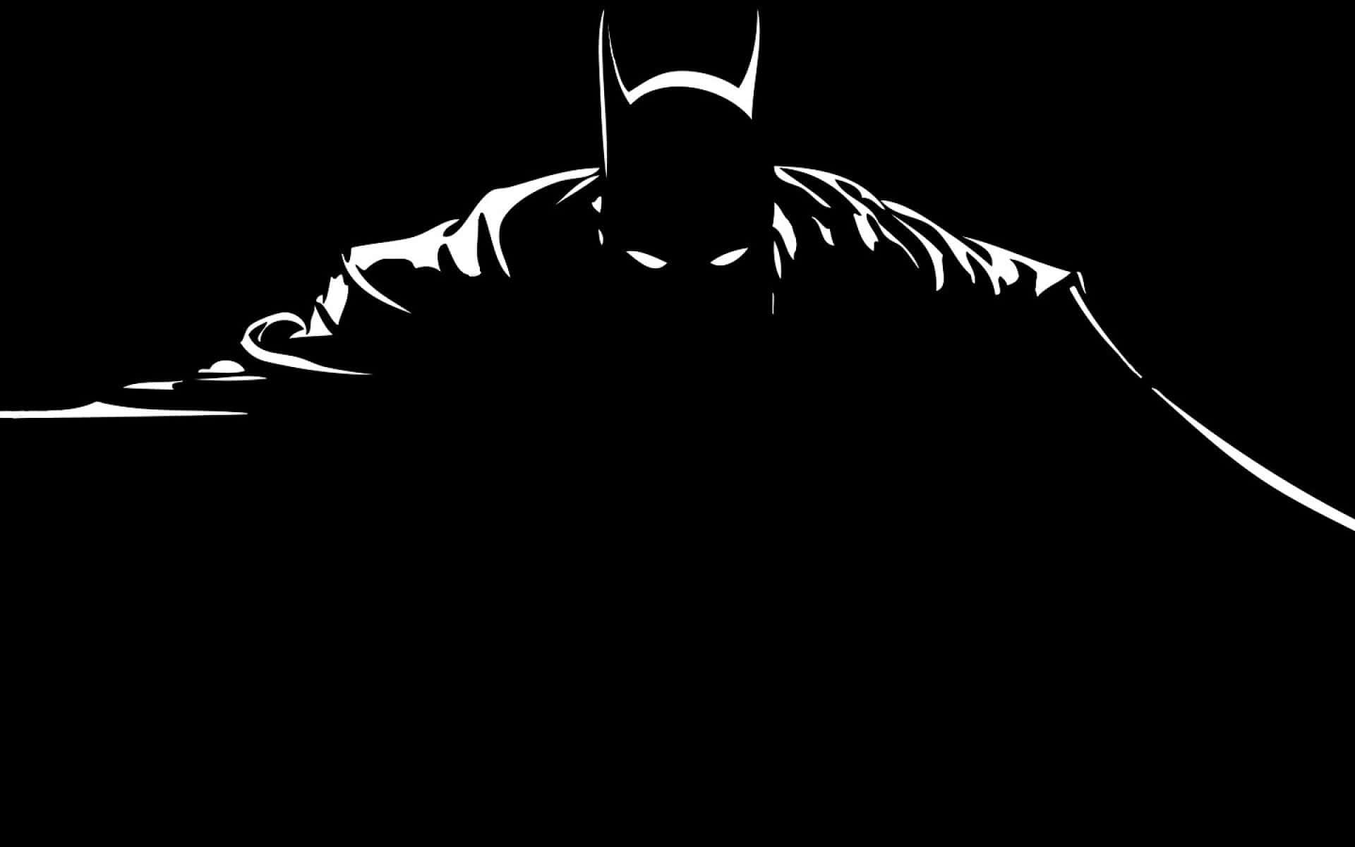 Dark Batman Aesthetic In Silhouette