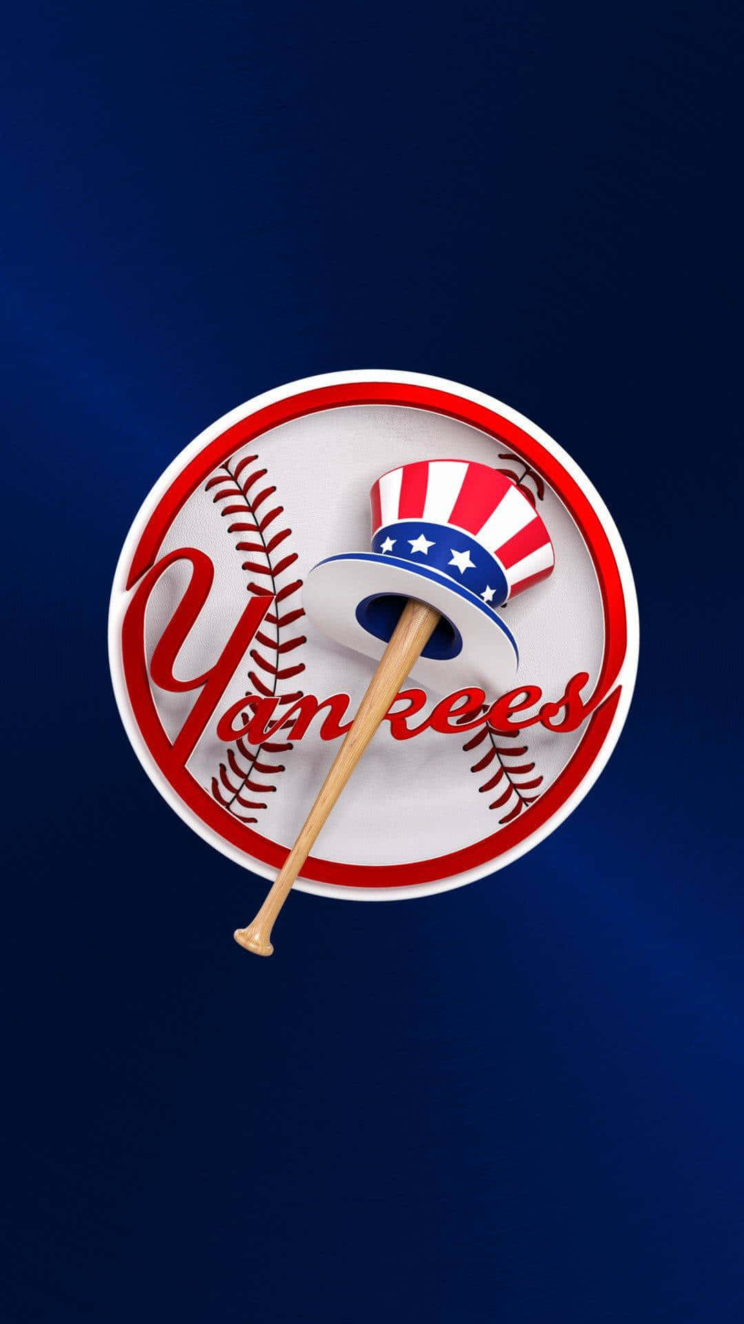 Dark Blue 3d New York Yankees Iphone Background