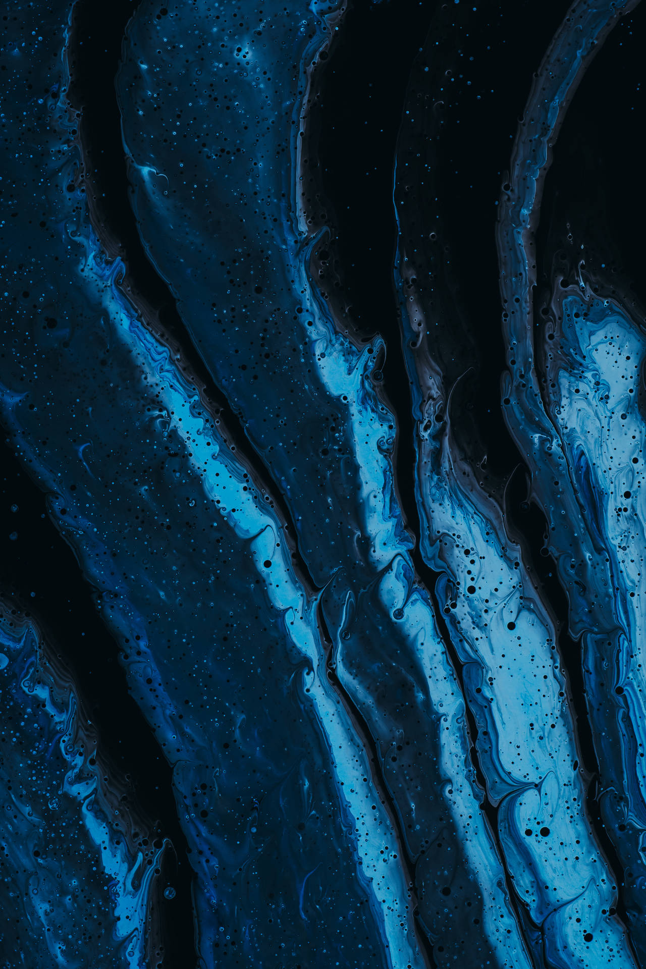 Dark Blue Abstract Art Background