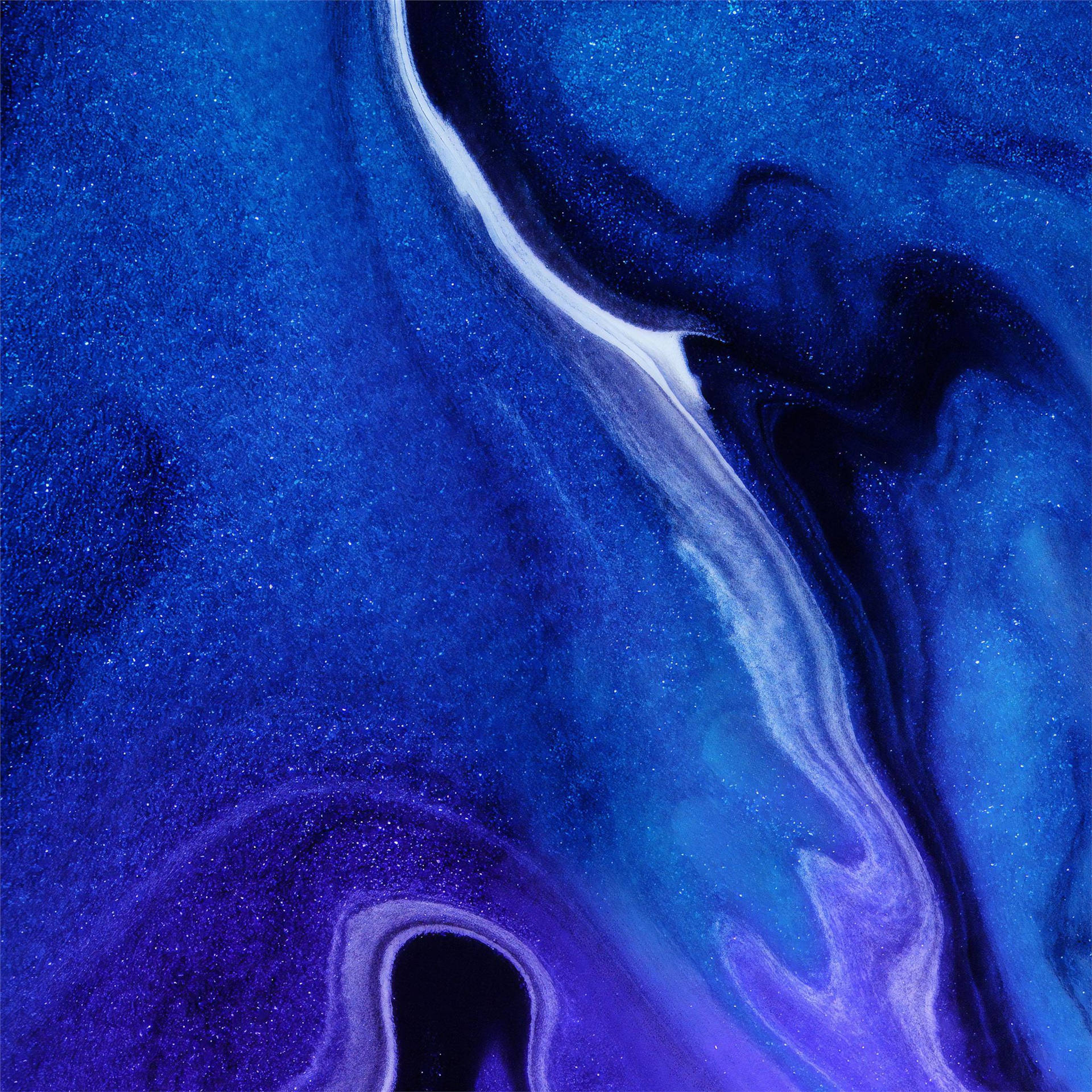 Dark Blue Aesthetic Liquid Art Background