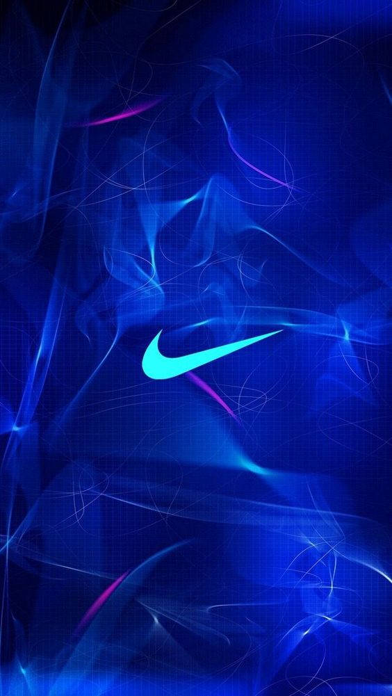 Dark Blue Aesthetic Tumblr Nike Logo Background