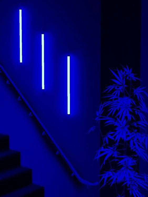 Dark Blue Aesthetic Tumblr Stairs Background