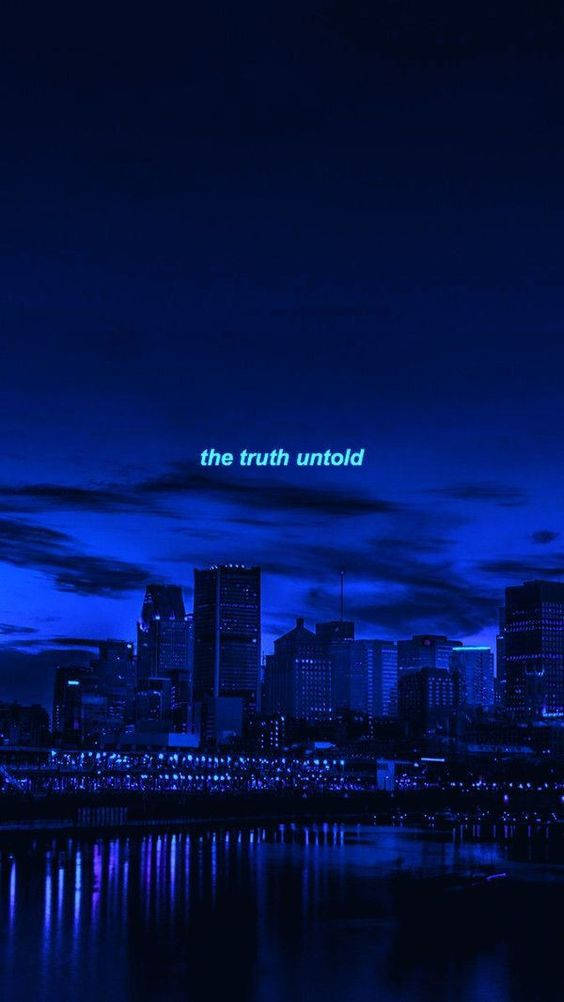 Dark Blue Aesthetic Tumblr Truth Untold Background