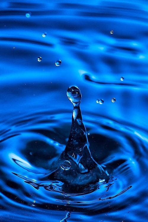 Dark Blue Aesthetic Tumblr Water Drops