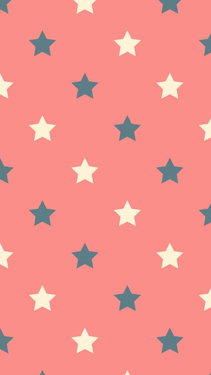 Dark Blue And Pastel Yellow Cute Stars Vector Art Background