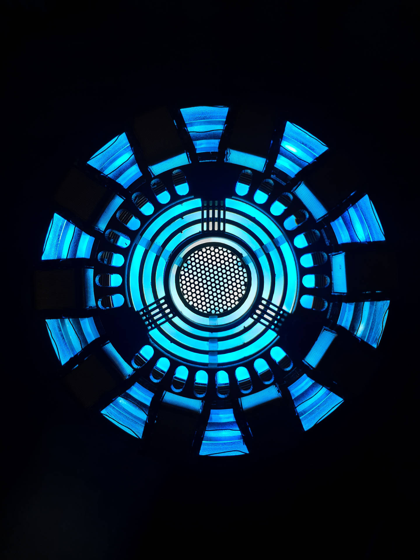 Dark Blue Arc Reactor Background