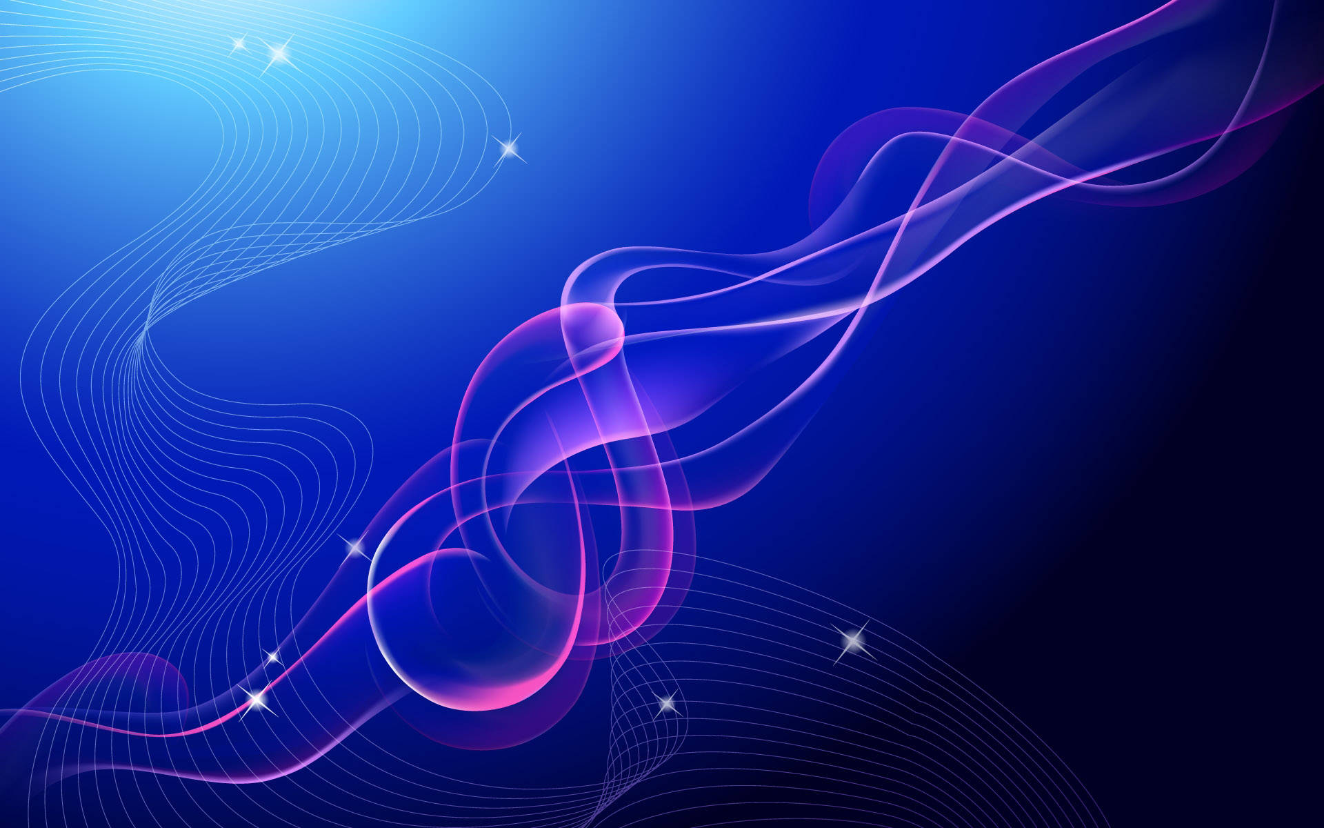 Dark Blue Background Creative Fantasy Lines Background