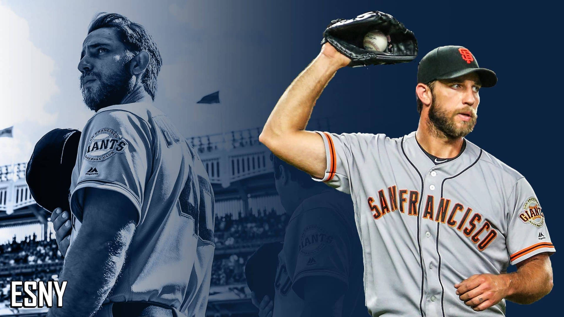 Dark Blue Background Madison Bumgarner Background