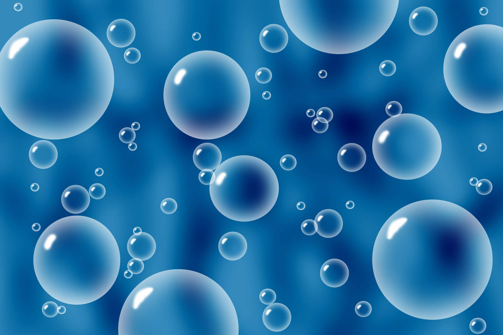 Dark Blue Background Water Bubbles Background