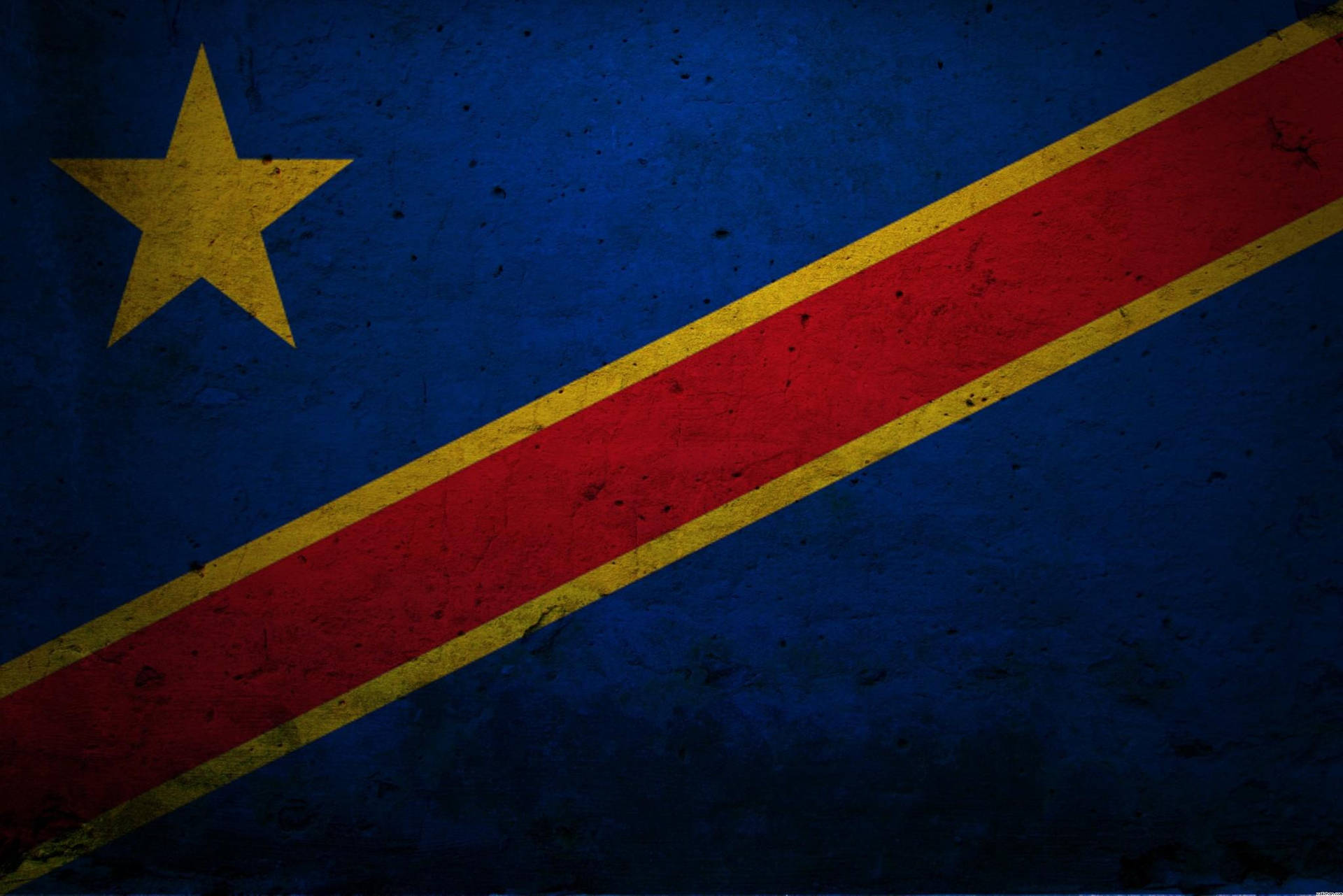 Dark Blue Congo Flag Background