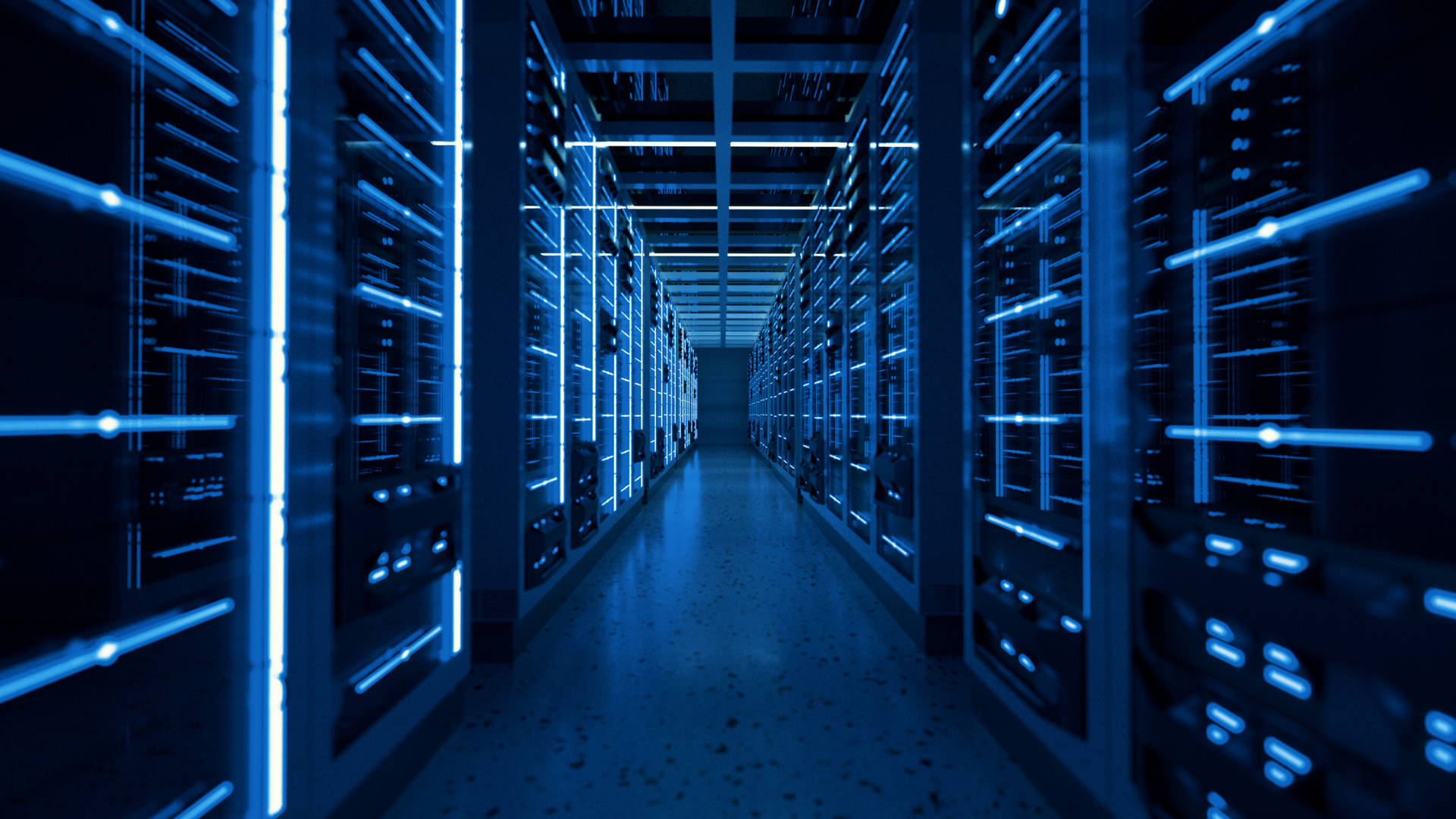 Dark Blue Data Center