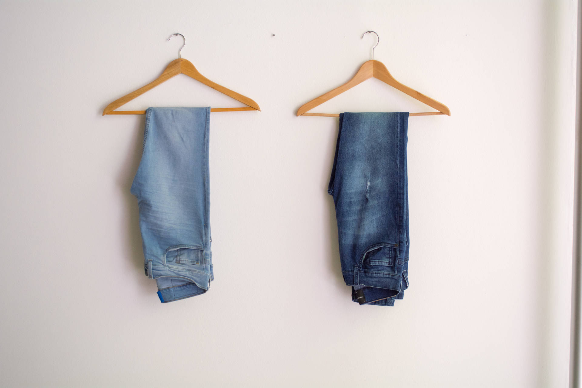 Dark Blue Denim Jeans On Hanger