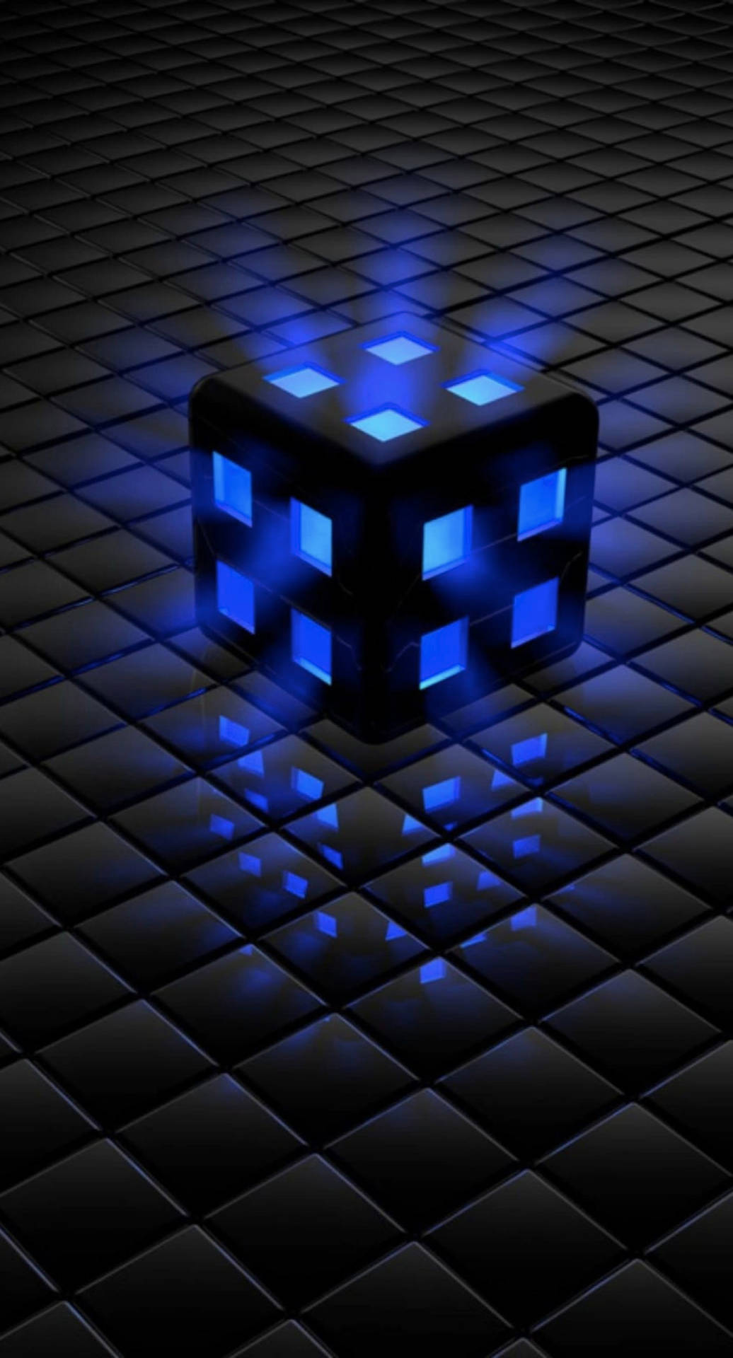 Dark Blue Dice Cool Iphone 6s Background