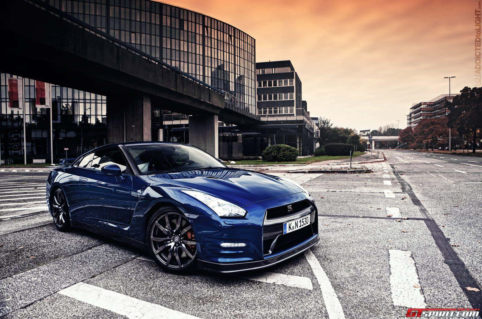 Dark Blue Gt-r Desktop Background