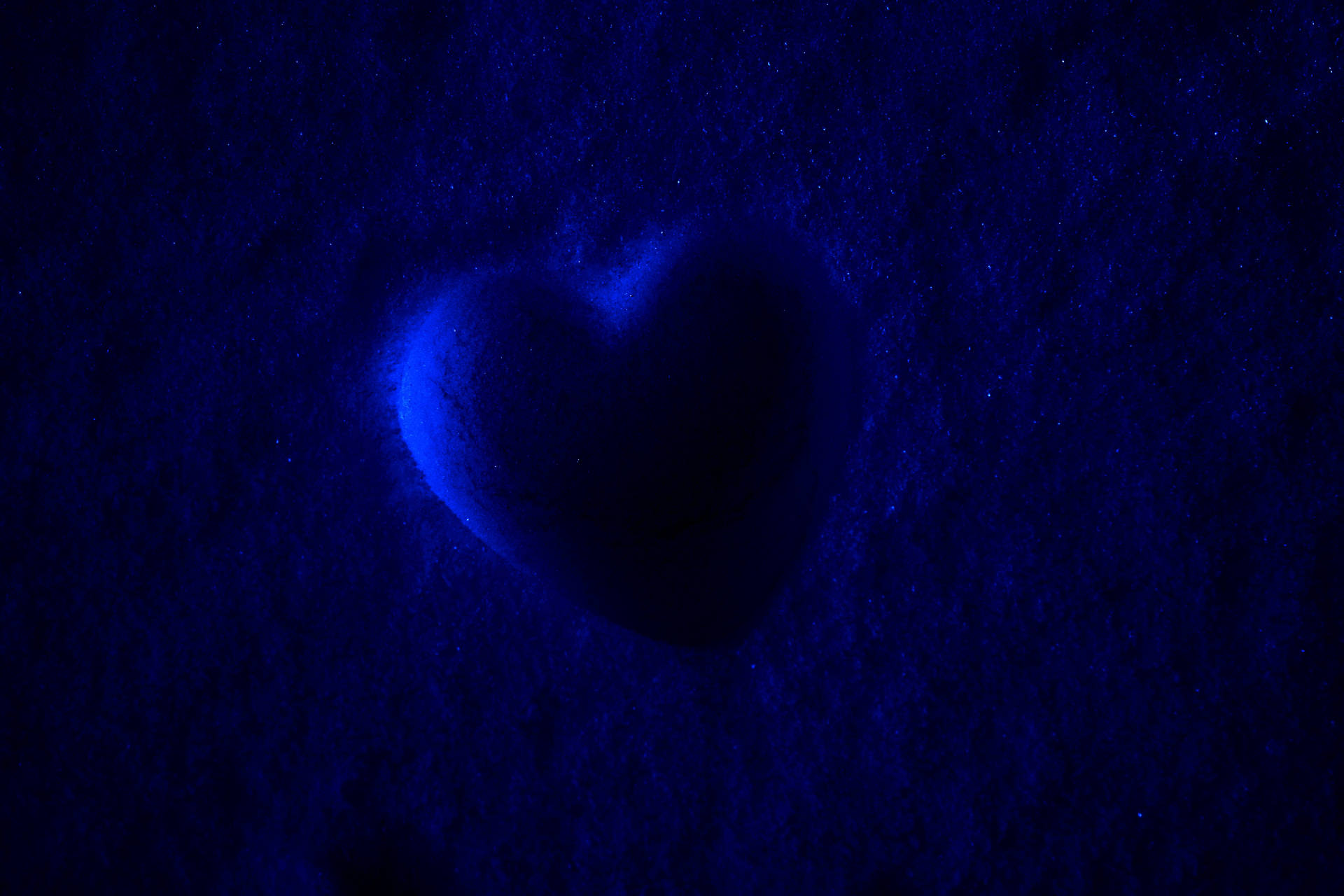 Dark Blue Heart Background