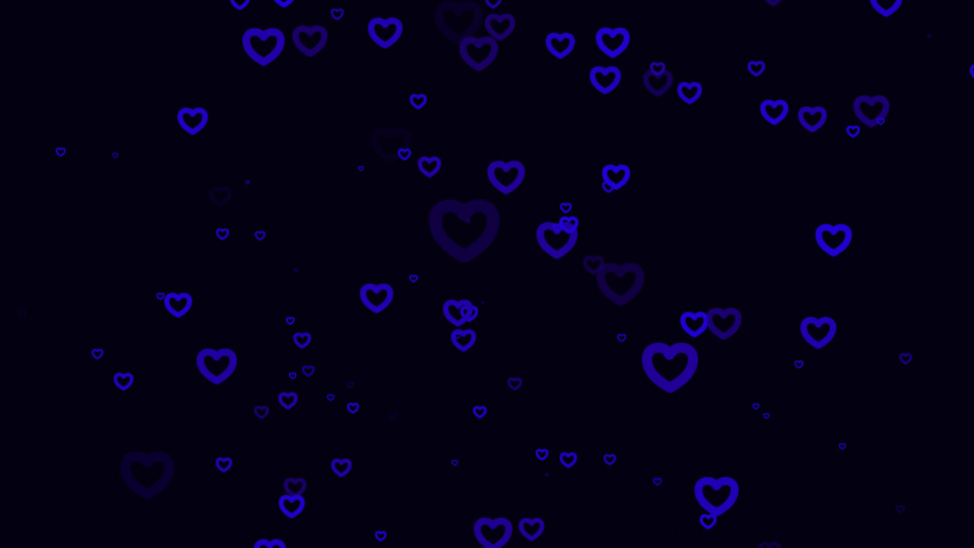 Dark Blue Heart Pattern Background